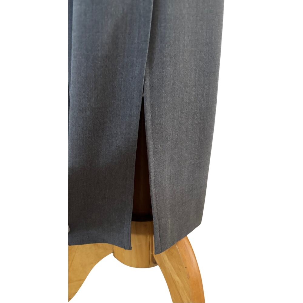 Cache Gray Flat Front Pant 10" Bottom Front Split… - image 3